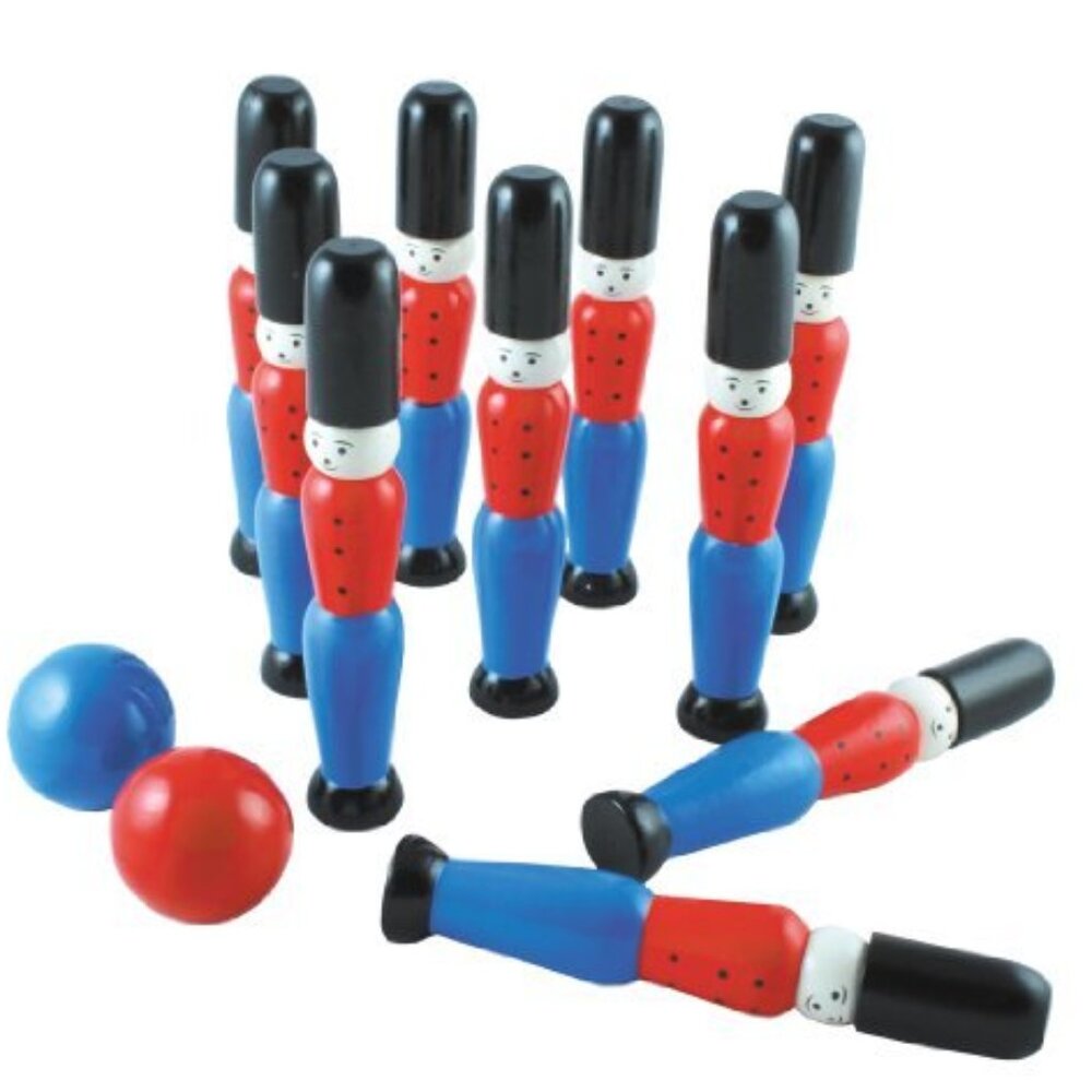 House of Marbles Skittles Bowling Game New with tag Solider Set